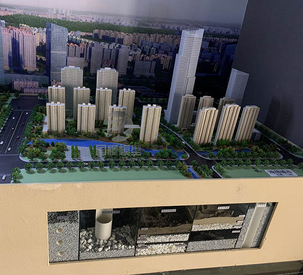 江口县建筑模型